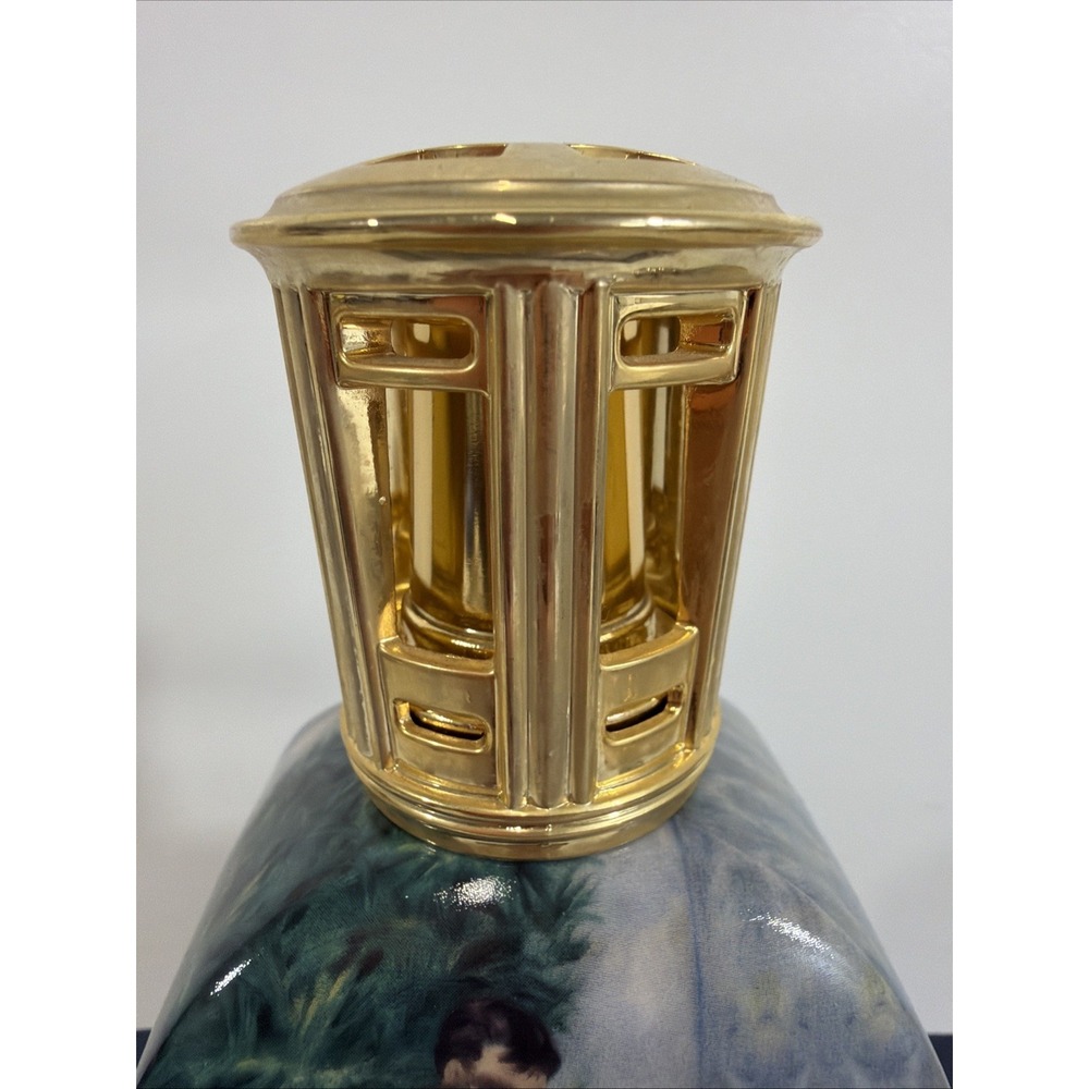Goebel Lampe Berger Paris "Dance In The City" Oil Lamp Renoir Porcelain No Wick - Picture 4 of 10
